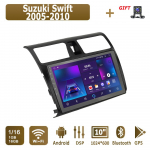 Androidi autoraadio Suzuki Swiftile 2005-2010 Multimeediam&auml;ngija Peaseade Stereo GPS Navigatsioon BT WIFI 1+16GB 1+16GB