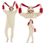 Shark Pijama Winter Warn Animal Cosplay polaarfliisist kigurumi Onesie pidžaamad meestele ja naistele s&uuml;gisene L beež