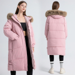 S&uuml;gistalvine soe mantel Parka naiste &uuml;hev&auml;rvilised lahtised pika kapuutsiga joped V&auml;lisriided M-XXL M roosa