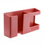 Mobiiltelefoni laadimise korraldaja Seinale paigaldatav Punch Free Remote Control Rack punane