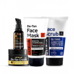 Ustraa Kiire tegevus| De-Tan n&auml;okoorija - 100g | De-Tan n&auml;omask rasusele nahale - 125g | 20% C-vitamiini sisaldav n&auml;oseerum - 30ml | De-Tan kreem - 50 g