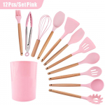 Silikoonist k&ouml;&ouml;gin&otilde;ude k&ouml;&ouml;gitarvete komplekt Mittenakkuvad k&ouml;&ouml;gin&otilde;ud Spaatliga labidas Munapeksjad Puidust k&auml;epidemega k&ouml;&ouml;git&ouml;&ouml;riistade komplekt roosa