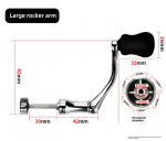 Universaalne metallist kalastuspool kuullaagritega ja v&auml;ndaga lisatarvikud Large rocker arm suitable for 5000-7000 models