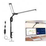 PULUZ PU498B kahe peaga LED-videovalgusti, paindlik lauaarvuti t&auml;itevalgusti 3000K-6500K, 10 taseme heledus must