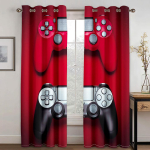 Odavad Kaasaegsed Videom&auml;ngud Lastele 2 tk Tasuta Kohaletoimetamine Luksuslikud Lastetoa Kardinad Elutoa Magamistoa Kaunistuseks M&uuml;&uuml;gil 100W130H(CM)40x51in&Hook gray