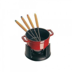 Servis &agrave; fond&uuml;&uuml; - Staub - &Scaron;okolaad - Cerise - 10 cm - Fonte - 1 t&uuml;kk