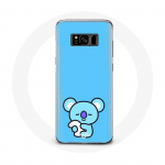 Coque pour Samsung Galaxy S8 Bangtan BTS BT21 Koya RM Fond Bleu - Maniacase