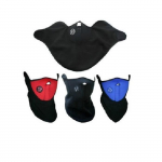 1Pc Masque Protecteur Unisexe Hiver Bandana V&eacute;lo Tour de Cou Moto Col Roul&eacute; Sport ja Plein Air Coupe-vent Polaire Chaud Bleu