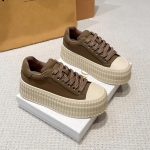 Paksutallaga platvorm naiste tossud PU nahast br&auml;ndidisaineri naiste kingad mood vabaajajalatsid kerged libisemiskindlad naiste kingad 35