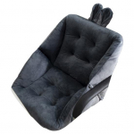 Istuv padi kontoris ja kodus Paksendatud &uuml;lipehme j&auml;nkuk&otilde;rvakaunistus seljatoega, stressi v&auml;hendav libisemisvastane kiiktooli padi auto 40cm must hall v&auml;rv