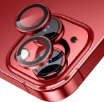 S&uuml;gavlilla kaamera objektiivi kaitse Iphone 15 14 Pro Max Plus 13 12 Mini 11 14Pro 14Plus 11Pro Iphone14 13Pro 12Pro klaasikaitsekile tarvik For iPhone 16 Plus punane