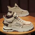 Mood meeste vabaajajalatsid Fashion Sneaker Outdoor libisemiskindlad platvormiga poolsaapad meestele Kulumiskindlad t&ouml;&ouml;riistajalatsid Meeste kingad 39 khaki