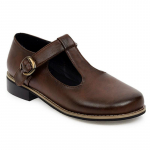 Moodsad vintage Oxford kingad naistele Madalad kingad Vabaaja T-rihmaga Moodsad madalad kingad &Otilde;pilase jalatsid Creepers Loafer kingad T&uuml;druk Suur suurus 34 pruun