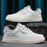 Moodsad meeste nahast vabaajajalatsid Jooksu tossud 2024 S&uuml;gis Br&auml;nd Meeste seemisnahast kingad Mugavad madalad kingad Meeste jalatsid Zapatillas Hombre 39 valge