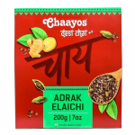 Chaayos Adrak Elaichi tee (Ingver ja kardemon) - Premium Desi Chai Patti autentse masala maitse saamiseks | Immuunsuse tugevdaja - 200g [100 tassi]