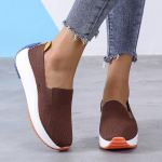 Fashion Breathable Sneakers Fashion Women Flats Slip on Mesh Shoes Woman Light Wedge Footwear Spring Summer Lady soft sole Loafers 2024 35