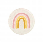 Masinpestav narmastega vaip, &uuml;mmargune armas koomiksitegelase vikerkaar, laste magamistoa kohev vaip, kodu kaunistus, loovus, ei kortsu Diameter 80cm