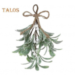 Kunstlik puuv&otilde;&otilde;rik j&otilde;ulupuust rippuv kunstv&otilde;&otilde;rikuornament vibu s&auml;delevate lehtedega Simuleeritud puuv&otilde;&otilde;riku oks Garlandi kimbu ukse jaoks 1pc valge