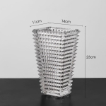 Kerge Luksus Pulmatoa Kaunistus Vaas Kaunistus Elutuba Pulmakaunistused Kristallklaas Lilled Majapidu Avatseremoonia round transparent small (23cm)