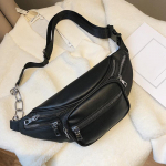 Naiste rinnakorvi kott lai rihm Pehmest kunstnahast &otilde;lakott K&auml;ekott reisimiseks m&otilde;eldud rahakoti kett v&ouml;&ouml;kott 14cm*34cm*5cm must