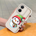 Pehme silikoonist ruudukujulise redeli mustriga telefoni&uuml;mbris, t&auml;ielikult kattev, kaamera p&otilde;rutuskindel kaitse, kummist &uuml;mbris Vivole Vivo V40 Pro 5G pruun