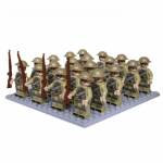 24 tk/partii s&otilde;jav&auml;e ehitusplokk nukk Teise maailmas&otilde;ja armee Phalanxi komplekt ehitusplokk m&auml;nguasi