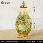 1tk Nordic Retro automaatne push-t&uuml;&uuml;pi hambaork-kast Luksuslik majapidamine Loominguline Kodu Elutuba S&ouml;&ouml;gituba Hotelli hambaorki hoiukast roheline