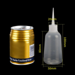 5 tk 40/100 ml plastikust l&auml;bipaistva otsaga aplikaatori pudeli pigistatav pudel, sobib k&auml;sit&ouml;&ouml;ks Kunstiliim Mitmeotstarbeline korduvt&auml;idetav t&uuml;hi 100ML 5PCS