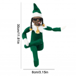 J&otilde;ulup&auml;kapiku nukk Hip Hop nukk Kaunistused Figuur Riiulikaunistus Piduliku atmosf&auml;&auml;ri nuku kaunistus J&otilde;ulukaunistused roheline