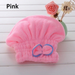 Juuksekuivatuskork Microfiber Ultra Absorbent Hair Dry Wrap Cap Fast Kuivataja roosa punane v&auml;rv