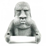 Tualettpaberi hoidik Lihav&otilde;ttesaar Moai paberihoidik Seinale kinnitatav tualettpaberi rullkoe hoiuriiul vannitoa jaoks hall