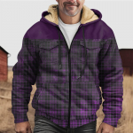 Meeste talvine t&otilde;mblukuga kapuutsiga fliisist kampsun Patch Pocket vabaaja jakiga XXXXL