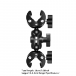 Kahe kuuliga klamberkinnitus Lenksukinnitus Jalgratas Mootorratas Jalgratas Pikendusvarras Pulk GoPro 13 12 11 10 jaoks Insta360 X4 DJI Action 4 jaoks Motocycle