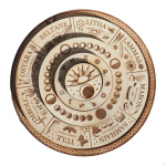 Kalender Kuju puidust kujukeste dekoratiivsed kogumisobjektid Iga-aastane kaunistus kontorisse Without Base