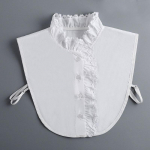 S&uuml;gisene naiste puuvillane eemaldatav krae kampsunile, pluusile, uus s&auml;rk, dekoratiivne v&otilde;ltskrae, naiste valge poolik s&auml;rk, v&otilde;ltskrae