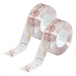 2 rulli 300cm l&auml;bipaistva lilleline tihenduslint veekindel PVC liim Vannitoa WC vanni tihendusteip K&ouml;&ouml;giseina serva tihenduskleebis hermeetik riba puhas