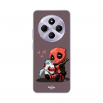 Coque - Maniacase - Xiaomi Redmi 14C - B&eacute;b&eacute; Deadpool avec Licorne - Souple - Gris