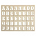 Lettres en bois - Rayher - 120 pi&egrave;ces - 3x2.4 cm - Personnalisables - Mixte