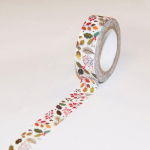 Masking tape No&euml;l - V&eacute;g&eacute;taux avec dorures