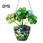 2D lame ristikheina kaunistusega peitsitud akr&uuml;&uuml;lakna p&auml;ikesep&uuml;&uuml;dja ​​Monstera lehtedega rippuv ornament rohelus kingitus looduses&otilde;pradele roheline