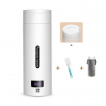 Kaasaskantav veekeetja K&otilde;ik-&uuml;hes keeva vee tass Reisikodu &Uuml;hiselamu V&auml;ike elektriline minik&uuml;tteveetass 8*8*23cm