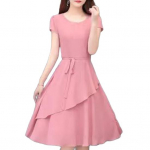 Naiste suvekleit A-l&otilde;ikeline lapitehnikas midikleit O-kaelusega l&uuml;hikeste varrukatega paelv&ouml;&ouml;kohaga &uuml;hev&auml;rviline kleit kohtingutele pidudele t&ouml;&ouml;le s&otilde;itmiseks M veinipunane v&auml;rv