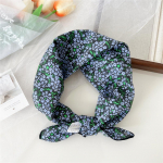 Puuvillane ja linane v&auml;ike kandiline sall siidist sall Naiste kevadine ja s&uuml;gisene uus stiil Kunstiline ja mitmek&uuml;lgne moodne temperamendiga peav&otilde;ru sall 58*58cm