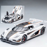 1:24 Koenigsegg ONE 1 sulamist automudel Survevalu metallist sportauto mudeli simulatsioon Heli ja valguse tagasit&otilde;mbamine kollektsioon Laste m&auml;nguasi poisile kingitus