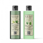 Khadi Natural Herbal Amla Bhringraj Shampoo and Aloevera Conditioner Combo || Suitable For Hair Growth | Dry and Frizzy Hair (200ml Each)