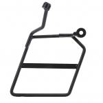 Mootorratta k&uuml;lgmise pagasiruumi koti tugiklamber, raud, vasakpoolne sadulakoti pakiraam ahvile 125