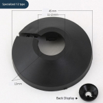 Seinatoru segisti tarvikud 2/4 tk radiaatori toru kraed kate p&otilde;rand dekoratiivne radiaator escutcheon veetoru kate 12mm must