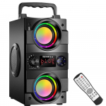 TOPROAD 40W(60W tippv&otilde;imsus) Kaasaskantavad Bluetooth-k&otilde;larid koos juhtmevaba bassik&otilde;lariga, rikkaliku bassiga ja LED-tuledega