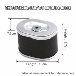 Bensiinimootori &otilde;hufiltri element Gx270/Gx390/Gx420 jaoks bensiinimootori remondi asendust&ouml;&ouml;riistade tarvikud 168 must