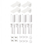 1 komplekt plisseeritud ruloode kronsteinid Lisatarvikud Komplektid Lihtne paigaldamine Rullkardina klambri tugi Aknavarju remondiosad